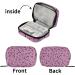 Travel Pill Organizer Bag - Purple Goth with Bats | Weekly Pill Case for Vitamins & Supplements | Compact & Portable Zippered Pill Box - Buy Online on GoSupps.com
