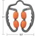MZDXJ Fascia Muscle Roller - Cellulite Massager for Trigger Points - Reduce Soreness, Tightness in Calves, Legs, Arms & Shoulders - Deep Tissue Massage Tool in Orange Gray - Buy Online on GoSupps.com