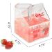 Kawaii Glass Milk Carton Cup - Cute Strawberry Milk Pitcher - Mini Creamer Container - 12 Oz - Microwavable - 1Pcs - Buy Online on GoSupps.com