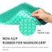 Newthinking Shower Foot Scrubber Cleaner Massager - Exfoliating Feet Spa with Suction Cup for Improved Circulation & Pain Relief (Green) - Buy Online on GoSupps.com