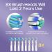 SEAGO Rotating Electric Toothbrush - 8 Brush Heads 5 Modes Rechargeable Smart Timer IPX7 Waterproof - Perfect for Adults - Buy Online on GoSupps.com