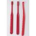 Orthodontic Toothbrush for Braces (3 Types in 1 Set U- Shaped Brush Tuft Brush Lambda Brush) Teeth Cleaning Tools Pink Made in Japan