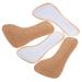 2 Pairs Cork Cropped Insole Anti Shoe Inserts Shoe Insoles Floating Glasses Strap Anti Insoles Cork Insoles Cork Shoes Insoles Shoe Sticker Liner Cloth Women's Non-Slip Coffee 18.50X8.20X0.60CM