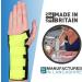 SOLACE Cool-Flow Wrist Support - British Made NHS Brace w/Metal Splint - XL Right Hand Yellow - Buy Online on GoSupps.com