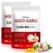 NIFEISHI Aged Garlic Extract (600 Count) 7500mg Odorless Organic Garlic Softgels for Overall Wellness Non-GMO Vegetarian Supplement 2-Year Matured