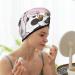 Cute Cats Microfiber Hair Towel | Soft Super Absorbent Hair Wrap for Long & Curly Hair | Quick Dry Coral Velvet Cap for Women - Buy Online on GoSupps.com
