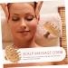 Fomiyes Wooden Massage Comb for Women | Beech & Bamboo Wide Tooth Hair Comb for Scalp & Hair Care - Buy Online on GoSupps.com