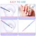 cobee Nail Polish Clean Up Brush Set - 2PCS Round & Angled Nail Art Painting Tools for Manicure Mistake Cleaning - Buy Online on GoSupps.com