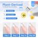 Saviland Plant-Based Builder Nail Gel Set - 15ml Clear Gel with Castor Oil & Vitamin E - Nail Base & Top Coat - Hard Gel Builder in a Bottle - Buy Online on GoSupps.com