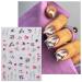 JMEOWIO 6 Sheets 3D Flower Nail Art Stickers - Self-Adhesive Floral Decals for Spring Nail Design & Decoration Accessories - International Shipping Available - Buy Online on GoSupps.com