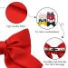 12-Pack Large Oversized Satin Hair Bows French Barrettes Clips - White Red Yellow Blue Black Hair Bow Ribbon Accessories for Women - Buy Online on GoSupps.com