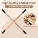 Acacia Wood Posture Corrector & Stretcher for Back Neck & Shoulders - Yoga Stick for Hunchback & Neck Hump Correction - Spine Straightening Device - Buy Online on GoSupps.com