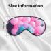 Red Cotton Candy Print Soft Eye Mask - Sleep Eye Mask for Men & Women | Comfortable Travel Sleep Aid - Buy Online on GoSupps.com