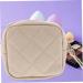 Lurrose Leather Bracers Daily Use Period Bag Napkin Organizer Beige 13x13cm - Buy Online on GoSupps.com