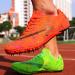 Maylrvjv Track and Field Racing Jumping Sprint Spikes - Unisex 7 59 Green & Orange - Buy Online on GoSupps.com