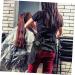 Frcolor Leather Hairdressing Belt Bag | Stylish Cross-Body Tool Waist Bag | Black Haircut & Makeup Pockets (20.5x14cm) - Buy Online on GoSupps.com