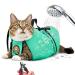 AWOOF Grooming Bag for Cats Adjustable Cat Bathing Bag Anti Scratch & Bite Polyester Soft Durable Mesh Cat Shower Bag for Small Medium Large Cats Nail Trimming Ear Cleaning Medicine Taking