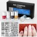 Wirlsweal Nail Art Template Set - DIY Steel Stamping Tool for Nail Studios | Floral Designs & Creative Nail Art - Buy Online on GoSupps.com