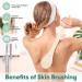 Long Handle Body Back Scrubber for Shower - Men, Women, and Elderly - Cream White - Buy Online on GoSupps.com