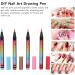 Pens Set - 12 Colors 3d Graffiti Pens Nail Paint Water-Based Gel Polish Pens For Colorful Nail Decoration Tools Painting Pens For - Buy Online on GoSupps.com