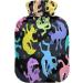 Colorful Axolotl Hot Water Bottle - 1L Soft Plush Cover | Winter Heat Warmer for Kids & Adults - Buy Online on GoSupps.com
