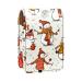 Lipstick Case Leather Lip Gloss Lipstick Organizer with Mirror Mini Lipstick Holder Bag Cartoon Cute Snowmen S691n4amza