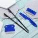 Dog Eye Combs Tear Stain Remover Set for Small Dogs - Gentle Pet Grooming Comb for Eye Mucus and Crust Removal (Blue/Black) - Buy Online on GoSupps.com