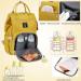 Pomelo Best Baby Diaper Backpack | Macaron Diaper Bag with Waterproof Changing Pad | Large Capacity Travel Bag in Yellow - Buy Online on GoSupps.com