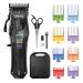WAHL Colour Pro Rechargeable Pet Clipper Clippers with Coded Combs Full Coat Grooming for Dogs Low Noise Corded/Cordless Dog Clippers Black Colour Pro Clipper