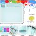 Non Stick Silicone Craft Mat for Art & DIY Projects - Blue, 20x16 with Removable Cup - Buy Online on GoSupps.com