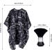Meinraum Cape Hairdresser Capes Hairdressing Cutting Barber Brush Adjustable Hairdressing Aprons Waterproof Barber Capes with Snap Closure for Hairstyle Black One size - Buy Online on GoSupps.com
