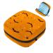 Muoooum menstrualpolster bag zipper ladies' bonds pocket tampons collect bags for women girls (Halloween bat stern pattern) color 6