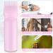WLLHYF 2 Pack Root Comb Applicator Bottle 6 Ounce Hair Dye Bottle Brush Hair Oil Squeeze Bottles Plastic Hair Root Comb Color Applicator with Graduated Scale (Pink) - Buy Online on GoSupps.com