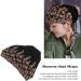 Vintage Embroidered Floral Lace Muslim Turban Caps for Women - Stretch Daily Head Wrap in Black - Buy Online on GoSupps.com