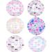 HappyDaily 6 Pack Fashion Waterproof Shower cap Ideal Choice for Showering (6 Different Patterns and Colors) 6 6 Different Patterns and Colors
