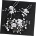 DOITOOL 1 Set White Outfit Flower Headpiece for Women Pearl Hair Side Comb Wedding Hair Comb Hair Clip Wedding Pearl Hair Comb Miss Metal Rhinestone Plastic Hairpin The Flowers - Buy Online on GoSupps.com