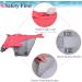 Vivaglory Sporty Dog Swimming Vest for Small & Medium Dogs - Adjustable Nylon Neon Pink Fits 48-58 cm Ribcage Girth - International Shipping Available - Buy Online on GoSupps.com