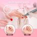 HUGMAPLE Professional Nail Drill 35000RPM Electric File Machine | Rechargeable Cordless E-File for Acrylic Nails with Bits & Foot Pedal - Pink - Buy Online on GoSupps.com