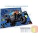 MONSTER TRUCK PATTERN WRAP AROUND EDIBLE CAKE TOPPER ICING SHEET DECORATION 2 SHEETS - Buy Online on GoSupps.com