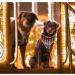 Lionheart Glory Dog Haller Cotton Christmas Scarf | Washable Adjustable Neckerchief for Large Dogs | Checkered Plaid Pet Accessory - Buy Online on GoSupps.com