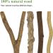 4-Piece Natural Wood Bird Stand Set - Ideal for Budgies Canaries and Nymphic - Premium Bird Accessories for Cage - Buy Online on GoSupps.com