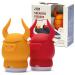 Monkey Business Shoe Odor Eliminators 2 Cute Bunny Deodorizers for Sneakers and Shoes Activated charcoal also keeps wardrobes lockers and gym bags fresh Eco-friendly Refillable (Bull Head)