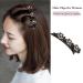 Satin Braided Hair Clips with Sparkling Crystal Stones - 4pcs Set for Women's Styling - Buy Online on GoSupps.com