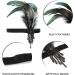 1920s Flapper Headband Canvalite Vintage 1920s Flapper Feather Headband Beaded Gatsby Headband - Buy Online on GoSupps.com