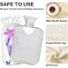 Naanle Hot Water Bottle with Butterfly Lavender Cover | 1L Heat & Cold Therapy for Back Pain Relief Hand & Foot Warmer - Buy Online on GoSupps.com