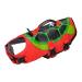 Dog Life Jacket Size Adjustable with Handle for Swimming Boating Hunting Turtle Style (S)
