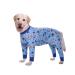 BT Bear Large Dog Clothes Elastic Pet Onesie Clothes Protect Joints Anti-hair Anti Licking Wound Protection Pet Pajamas PJS Dog Jumpsuit For Medium Large Dogs(4XL Blue Shark) 4XL Blue Shark