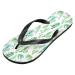 Mnsruu Tropical Cactus Flip Flops - Green Multicolor Size M/L | Unique Summer Footwear for Comfort and Style - Buy Online on GoSupps.com