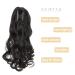 Gairyan 45cm Dark Brown Claw Clip Ponytail Extensions - Curly & Wavy Synthetic Hair for Women - Buy Online on GoSupps.com