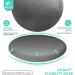 Enovi ProBalance Ball Chair - Yoga Ball Chair for Home Office Desk - Stability Ball Seat for Back Pain Relief - Deepspace Grey 65cm - Buy Online on GoSupps.com